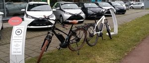 e-bikes bij autodealer bij blog over bijtellingsregeling voor de leasefiets